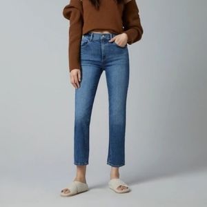 DL1961 Patti Straight High-rise Vintage Ankle Jeans